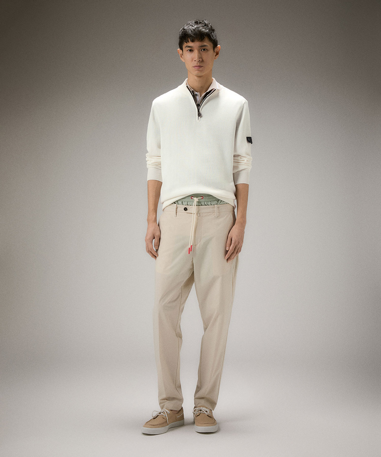Soft-touch cotton knit sweater - Lightweight clothing | Peuterey