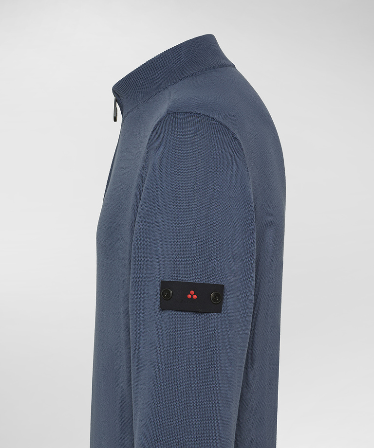 Soft-touch cotton knit sweater