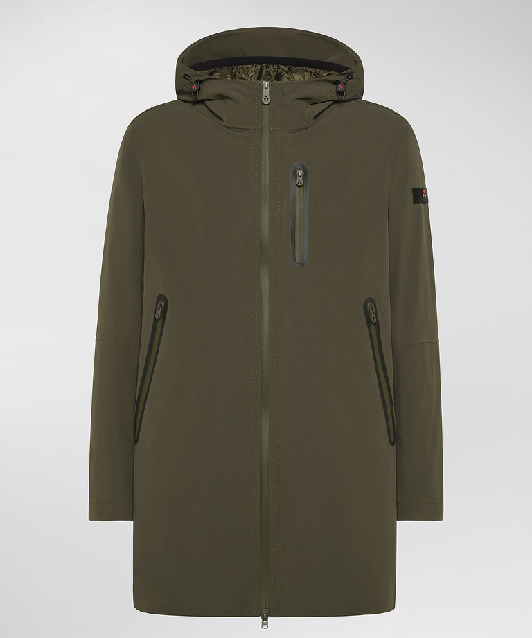 Smooth overcoat with hood - Winter down jackets | Peuterey