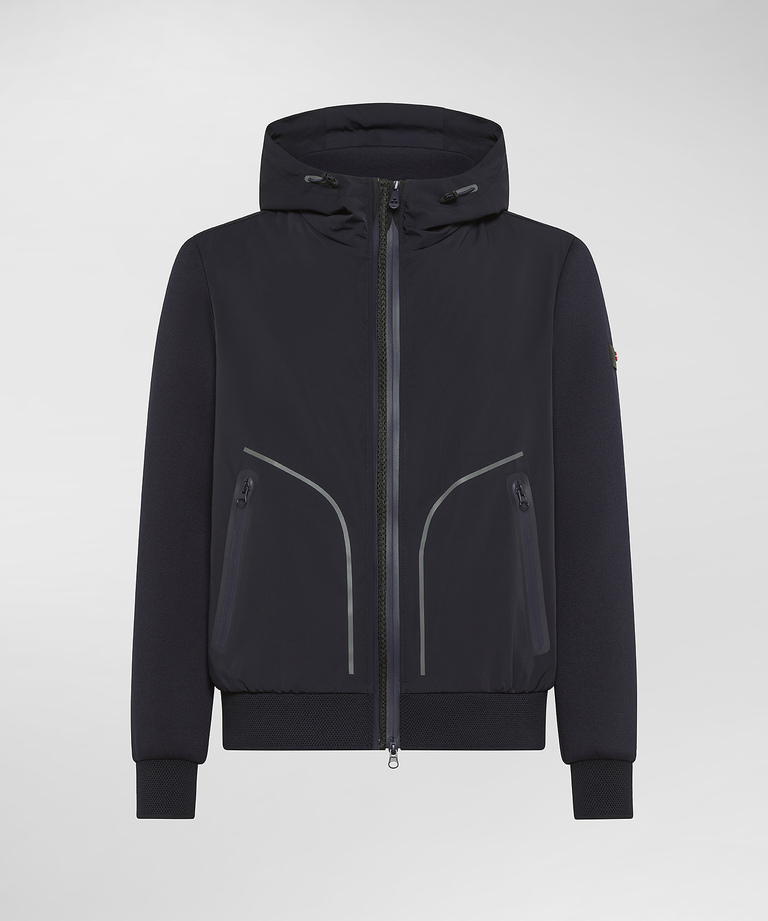 Hybrid padded sweatshirt in double fabric - Men's Preview | Peuterey