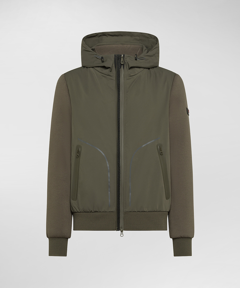 Hybrid padded sweatshirt in double fabric - Men's Preview | Peuterey