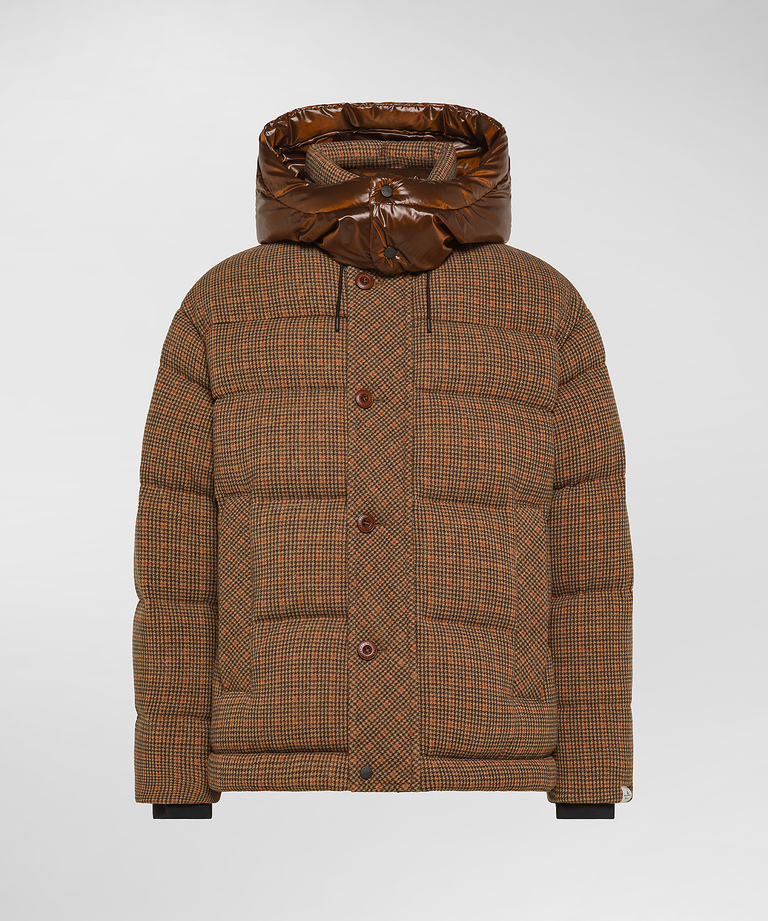 Double-fabric chequered down jacket - Premiere | Peuterey