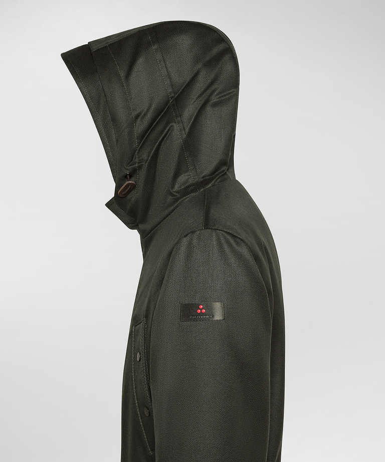 Performance wool drill and cordura jacket