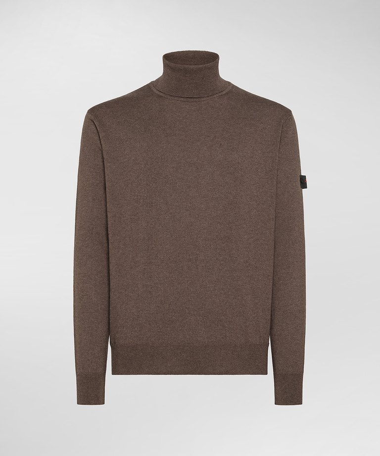 Wool and cotton turtleneck - Clothing & accessories | Peuterey