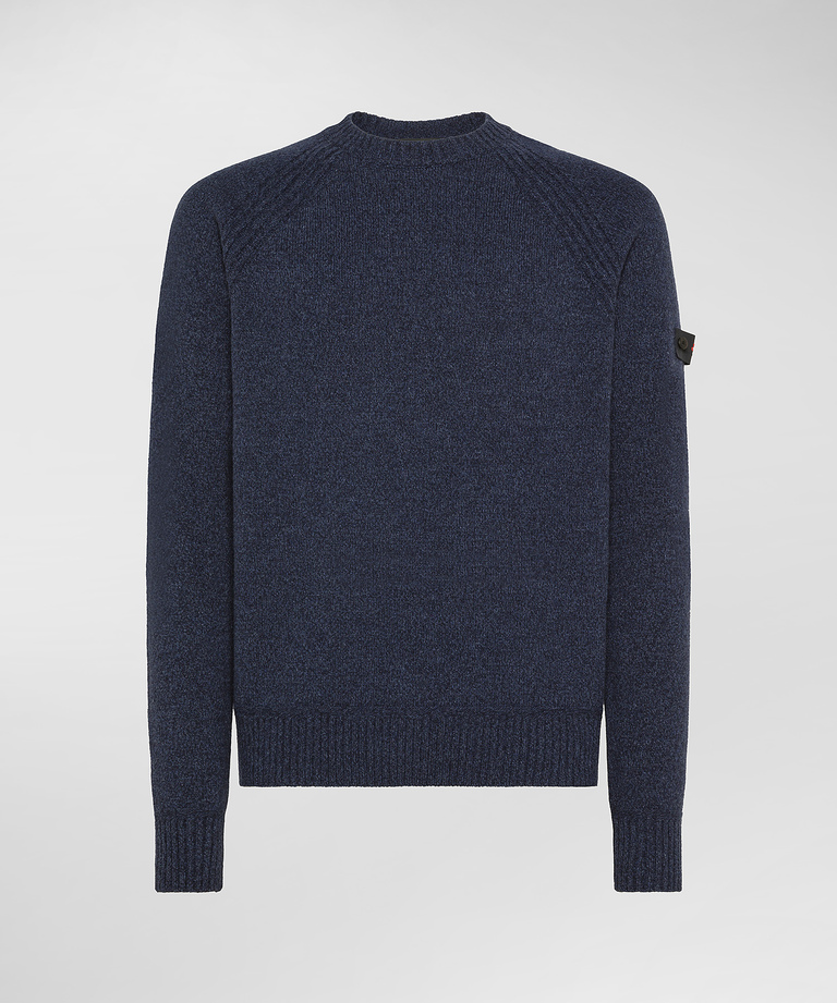 Stranded wool blend sweater - Men's Preview | Peuterey