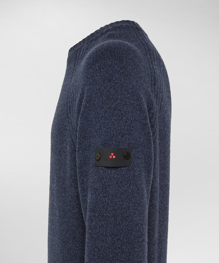 Stranded wool blend sweater