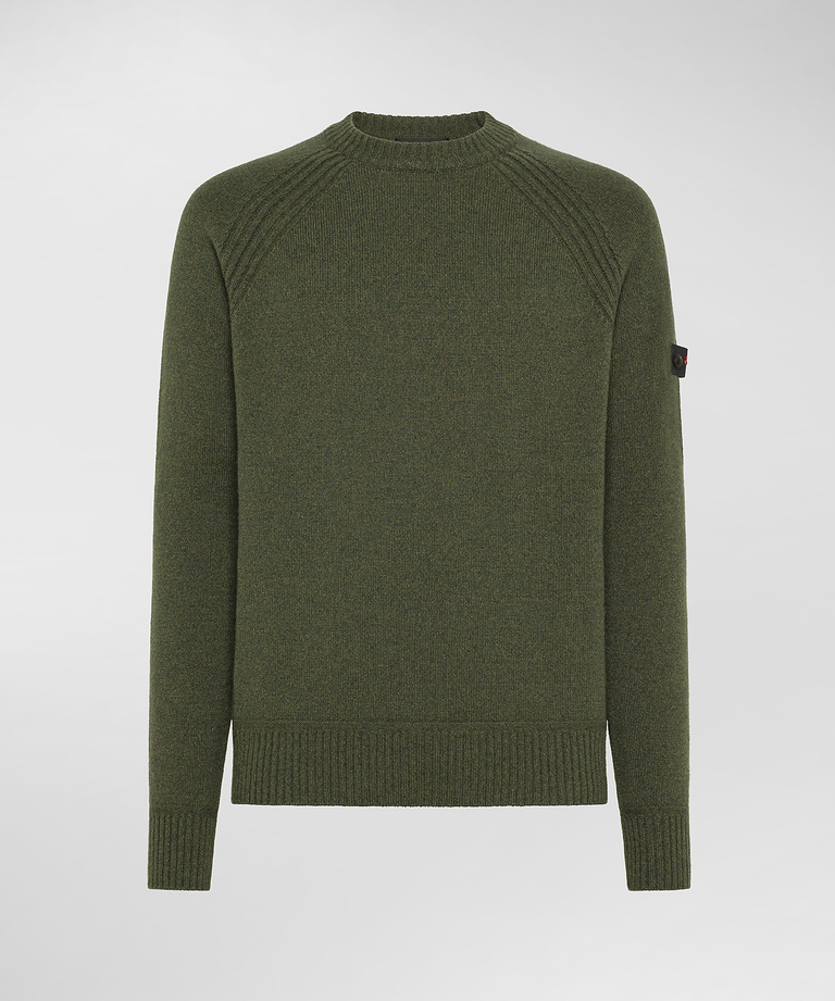 Stranded wool blend sweater - Men's Preview | Peuterey