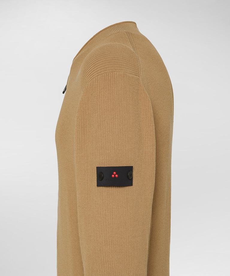Cotton sweater with zip