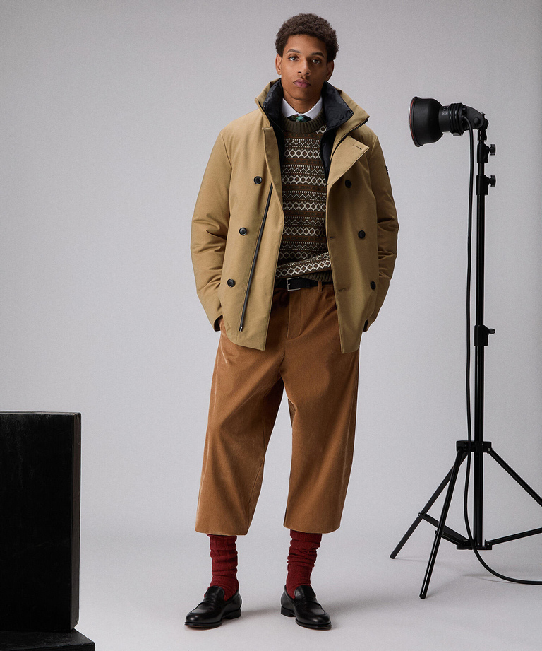 Zweireihige Jacke aus recyceltem Stoff - Winter-Daunenjacken | Peuterey