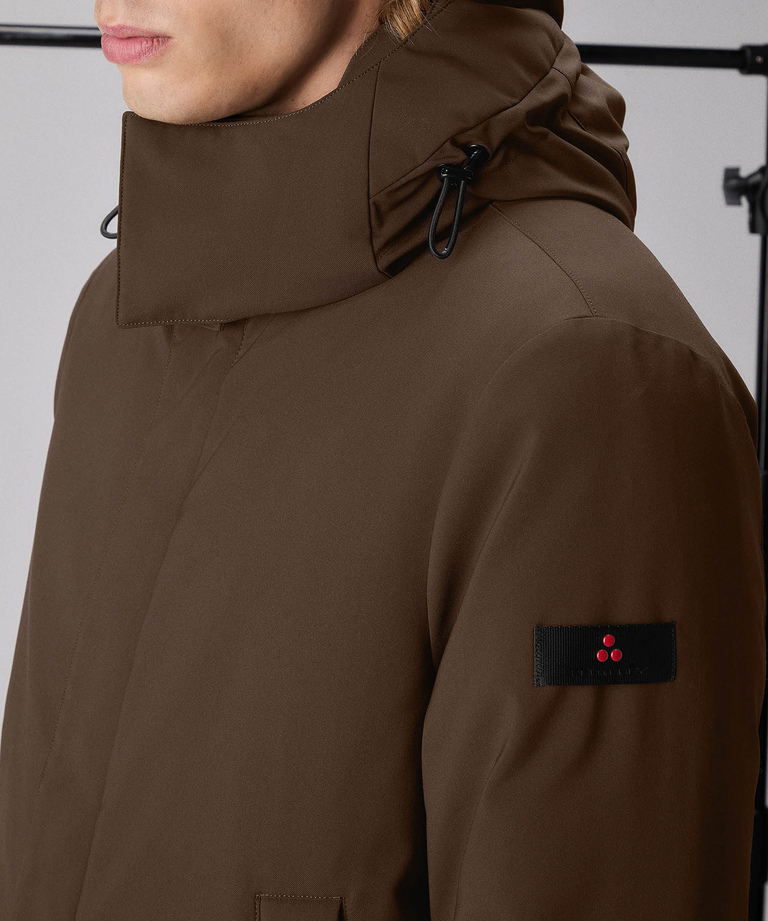 Recycled fabric performance coat
