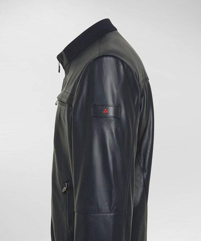 Nappa leather biker jacket