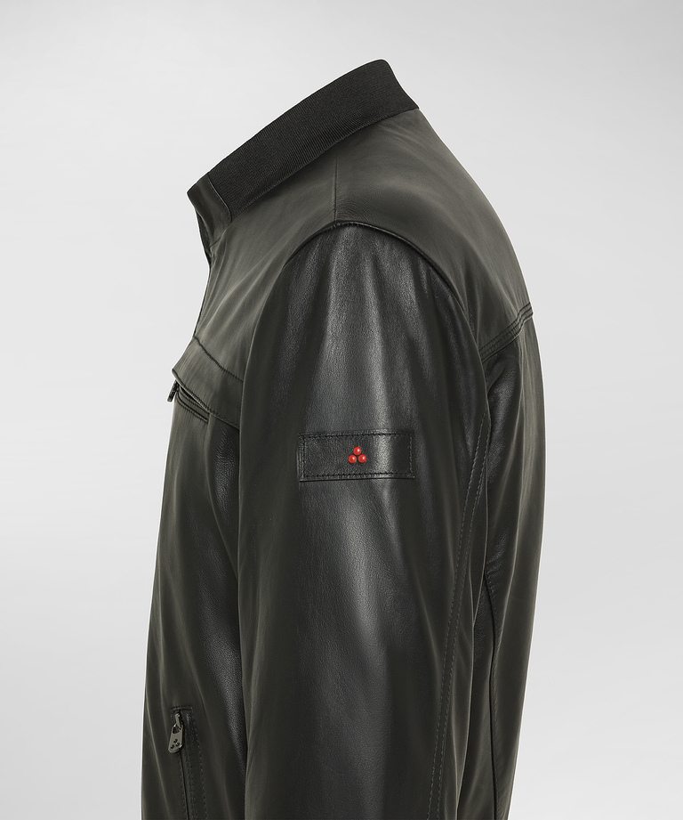 Nappa leather biker jacket
