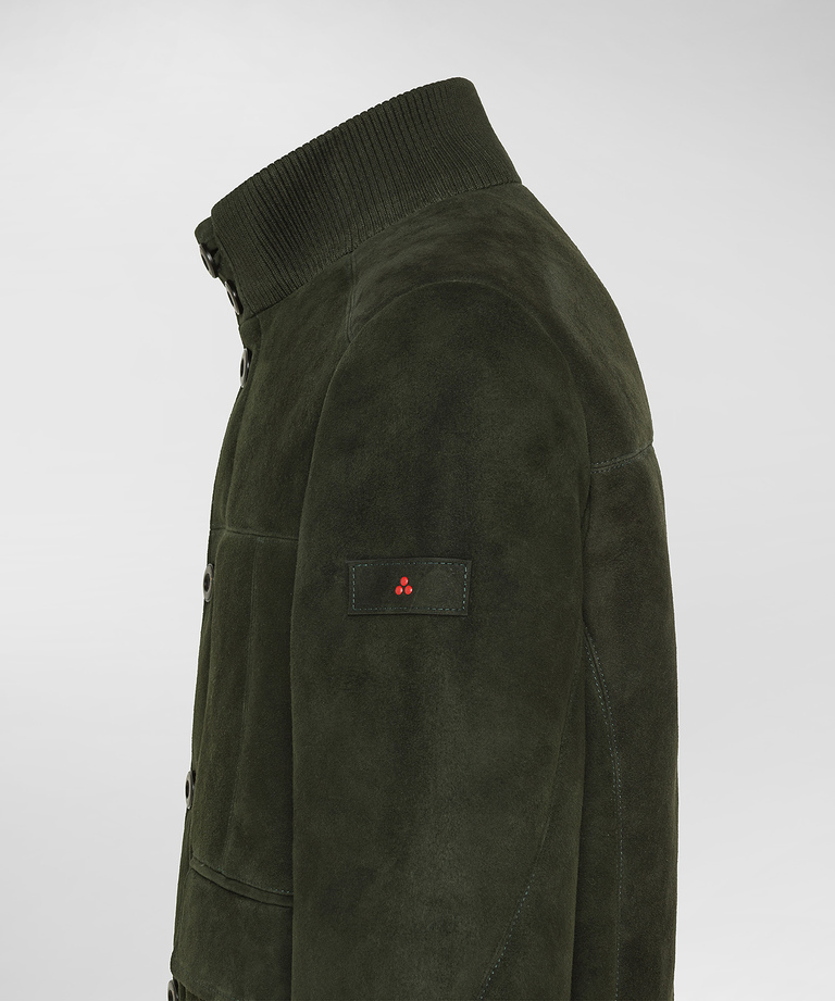 Bomber in shearling