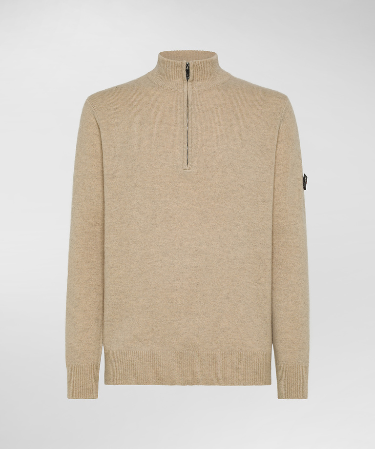 Yak wool half-zip sweater - Men's Preview | Peuterey