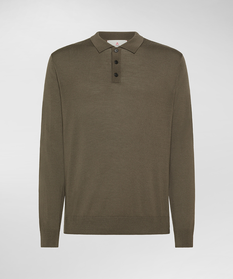 Merino wool polo shirt - Men's Preview | Peuterey