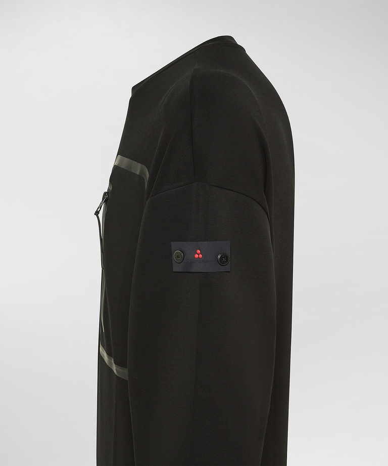 Scuba sweatshirt with chest pocket