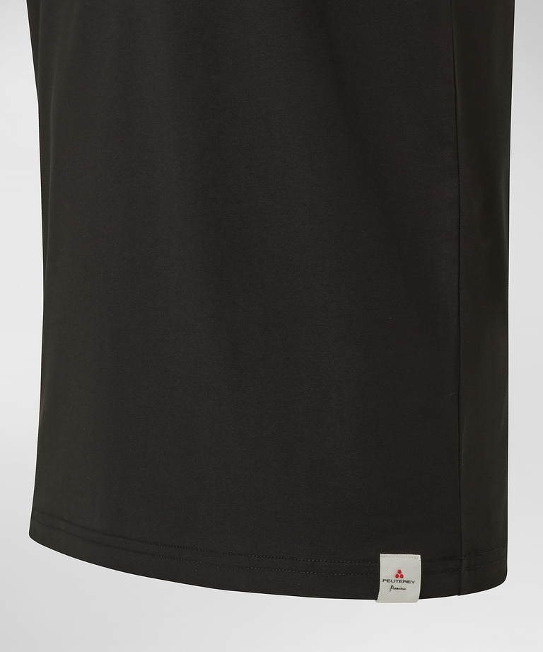 Cotton and polyester blend T-shirt