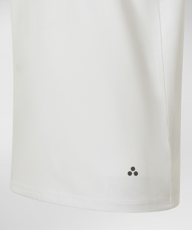 Cotton and polyester jersey T-shirt