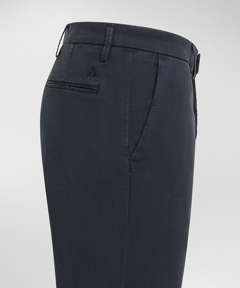 Cotton modal gabardine trousers
