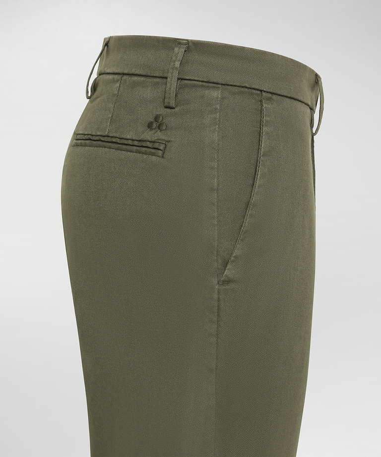 Cotton modal gabardine trousers