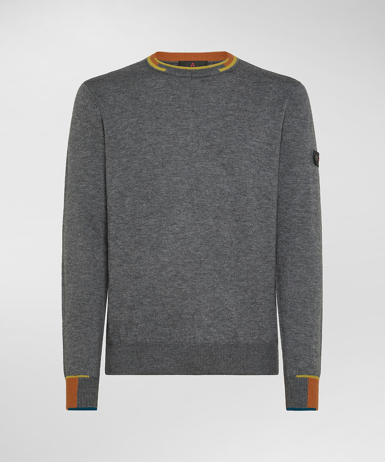 Maglione con dettagli colorati a contrasto - Uomo | Peuterey