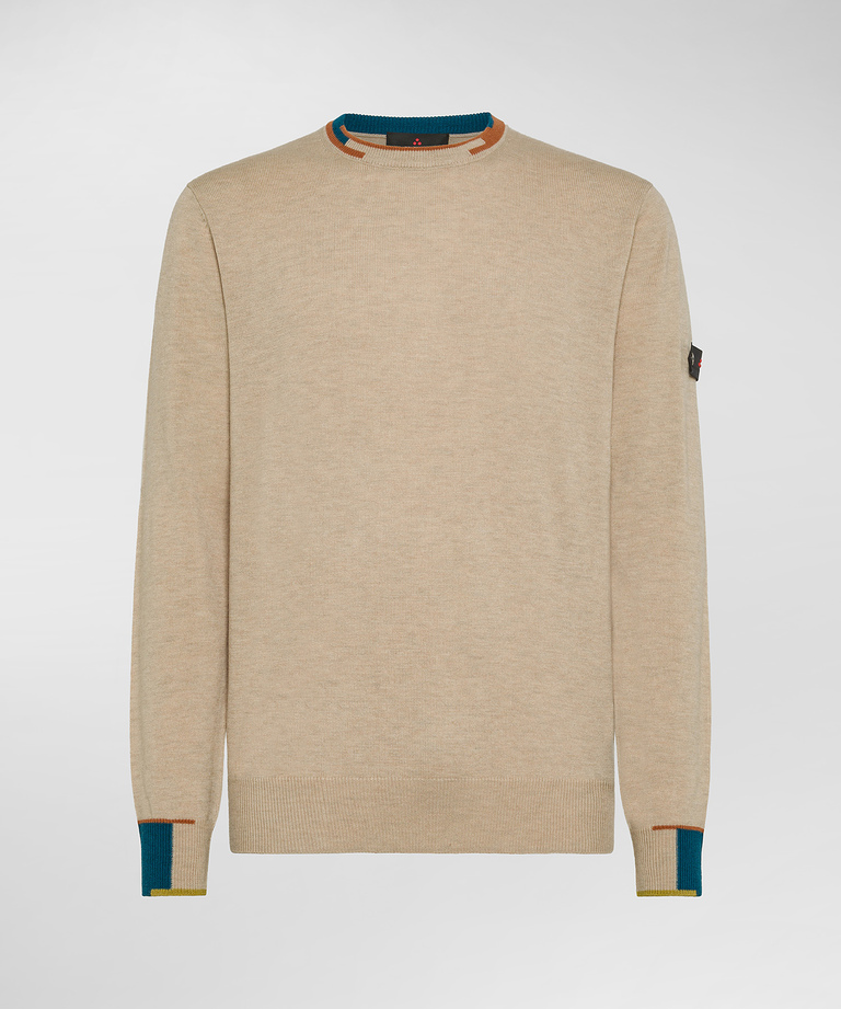 Maglione con dettagli colorati a contrasto - Uomo | Peuterey