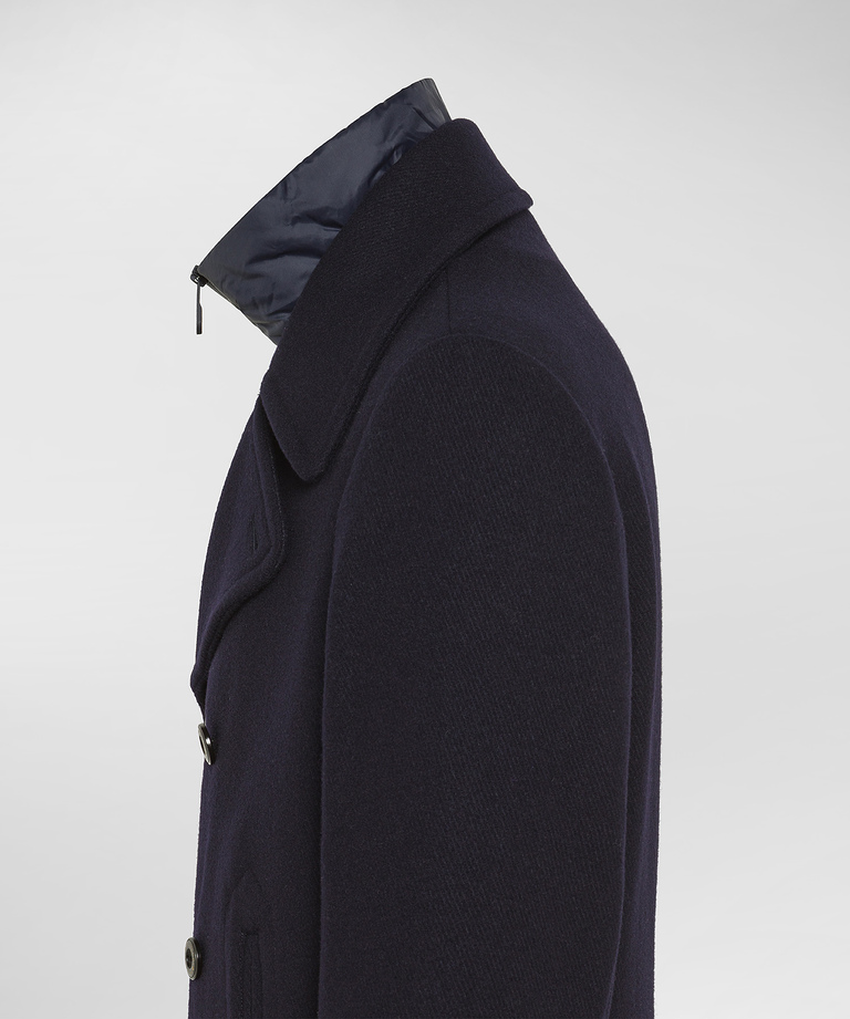 Double-breasted jacket with detachable vest