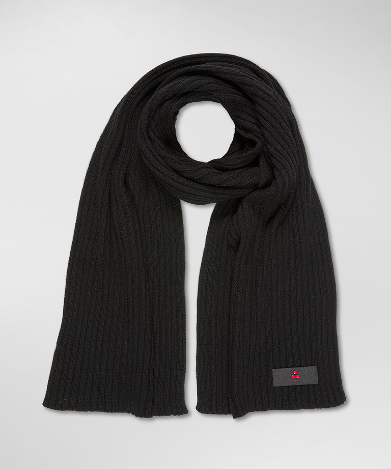 Ribbed wool and cashmere scarf - Everyday apparel - Men's clothing | Peuterey