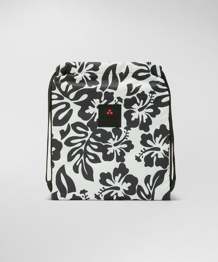 Nylon bag with floral pattern - Men's Beachwear | Peuterey