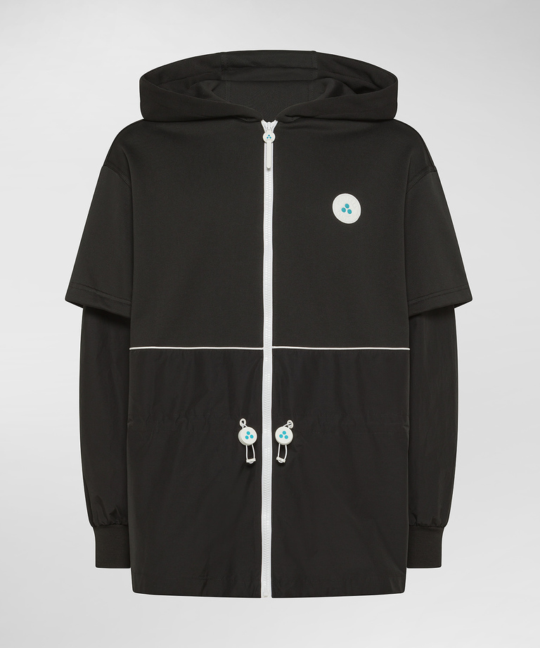 Dual-fabric sweatshirt - Clothing & accessories | Peuterey