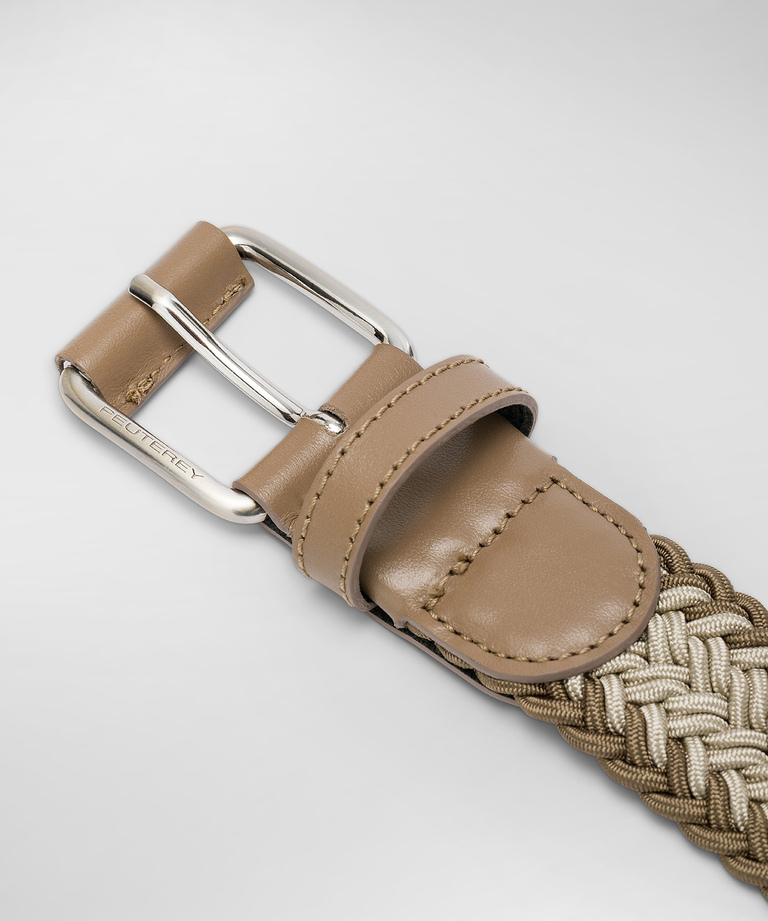Braided elastic belt