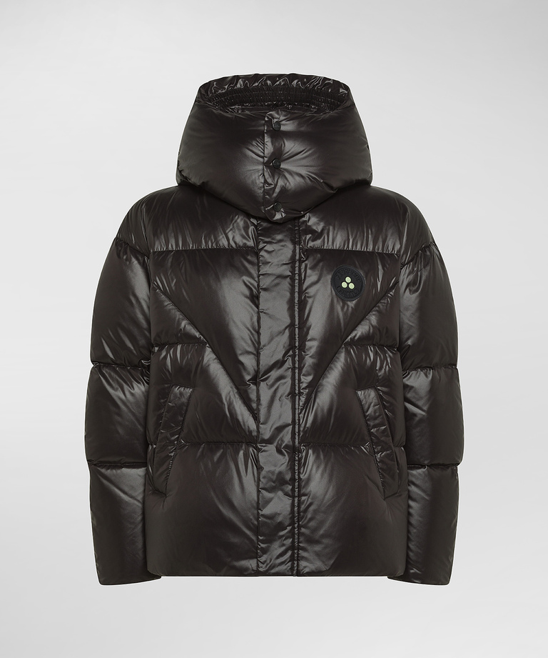 Glänzende Pufferjacke mit Kapuze - Plurals Collection | Peuterey