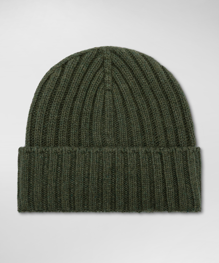Ribbed cashmere blend hat