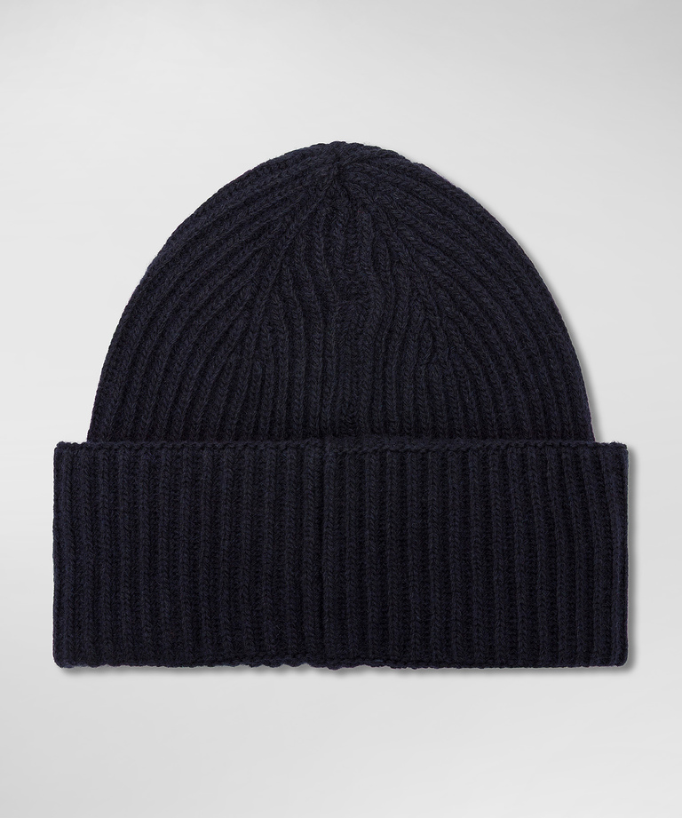 Ribbed cashmere blend hat