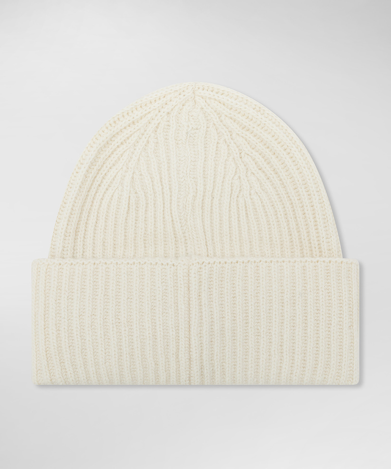 Ribbed cashmere blend hat