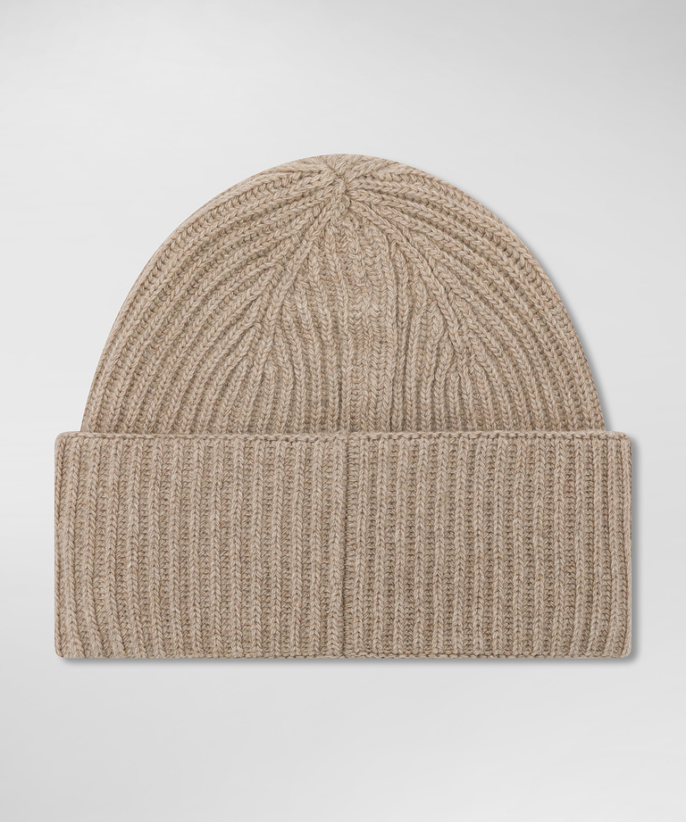 Ribbed cashmere blend hat