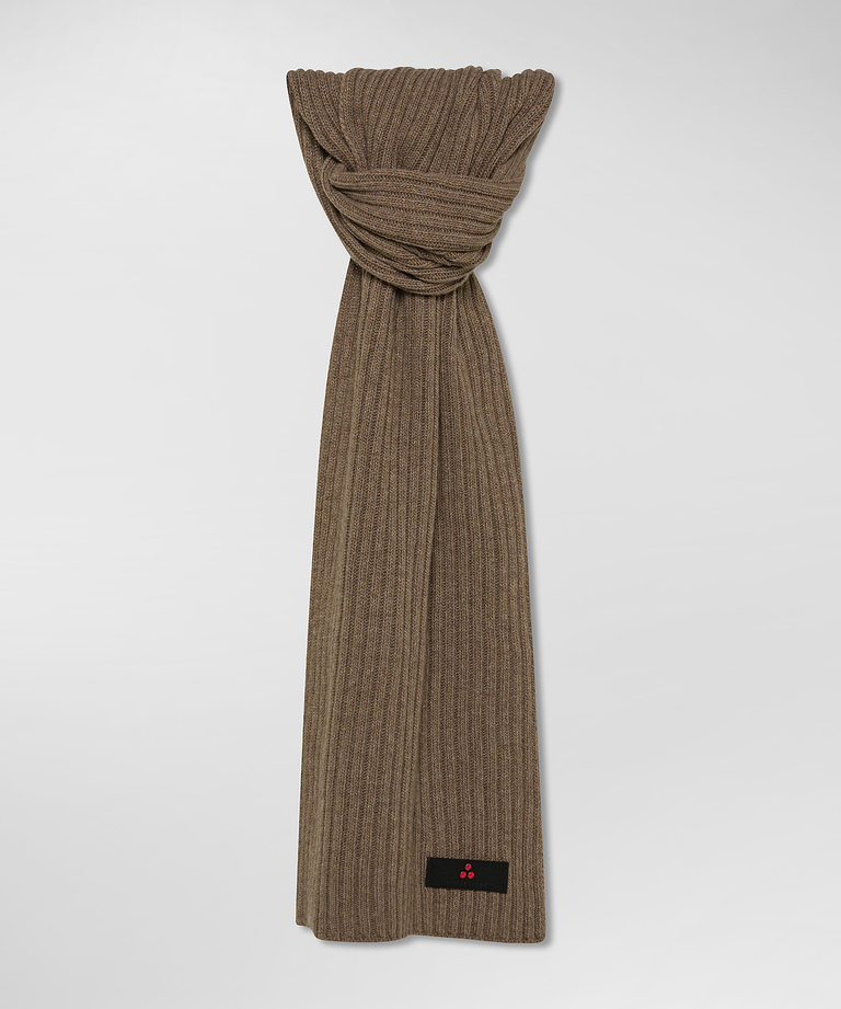 Ribbed cashmere blend scarf - Women's Preview | Peuterey