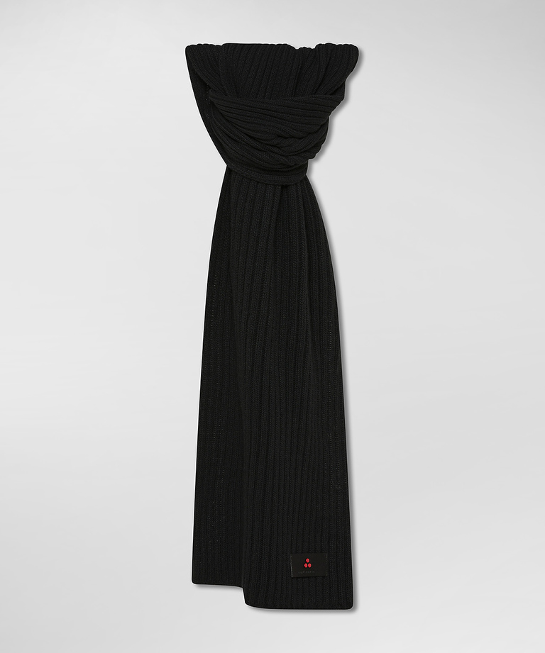 Ribbed cashmere blend scarf - Women's Preview | Peuterey