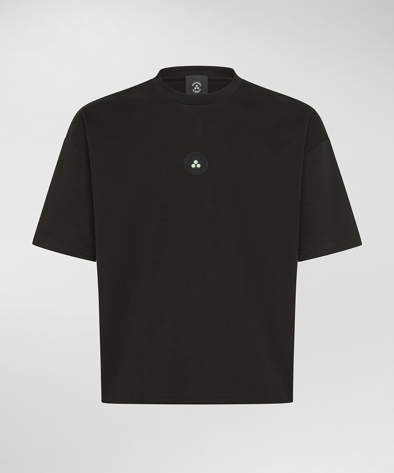 Cropped Baumwoll-T-Shirt - Plurals Collection | Peuterey