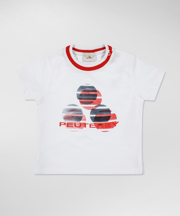 T-Shirt mit Logo-Print auf der Vorderseite - Babykleidung | Peuterey
