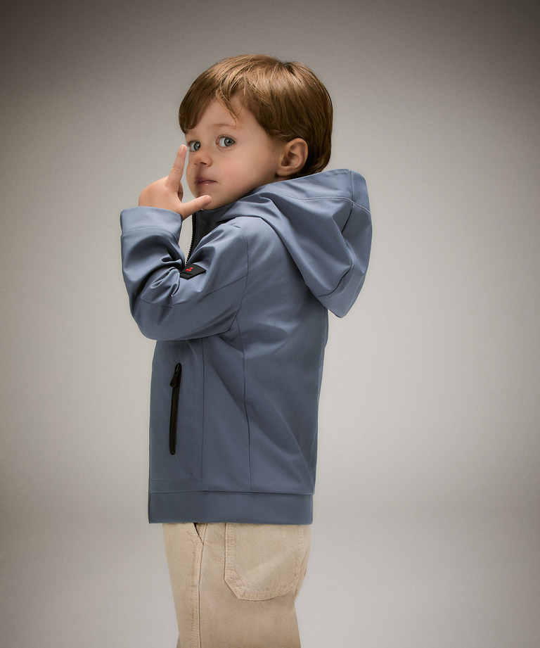 Giacca antivento con zip nera