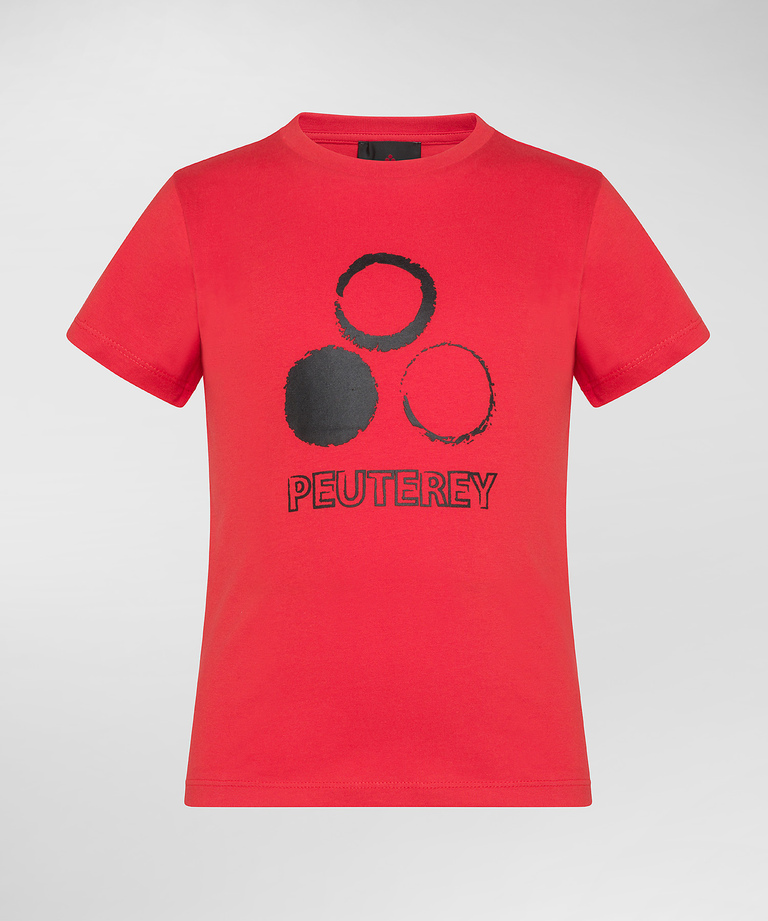 T-shirt with printed logo on the front - sale kid | Peuterey