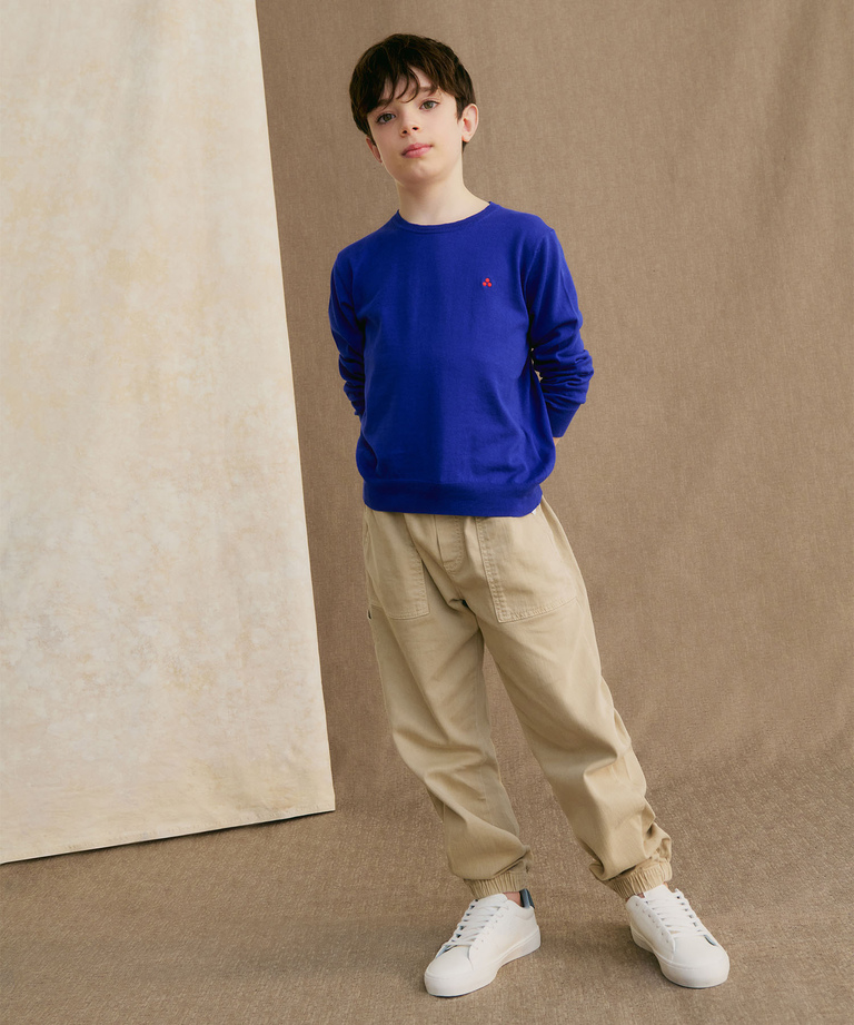 Fine cotton knit sweater - Boys' and Teens' Clothing | Peuterey