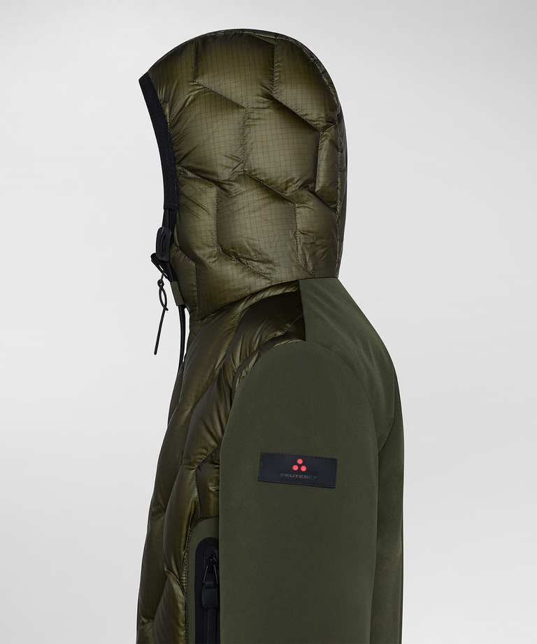RIPSTOP BOMBER JACKET WITH DIAMOND QUILTING