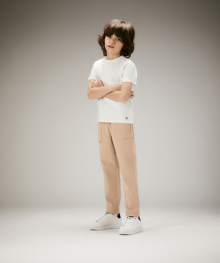 Cotton t-shirt with embroidered logo - Boys & Teens | Peuterey