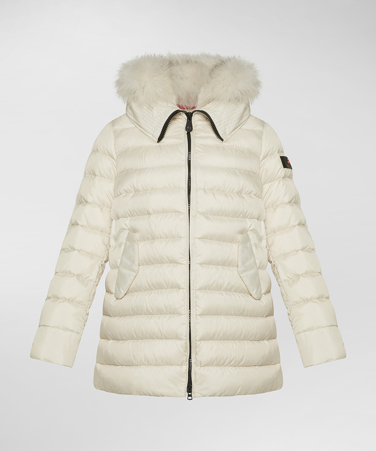 Down jacket with large fur hood - Kid & Teens | Peuterey