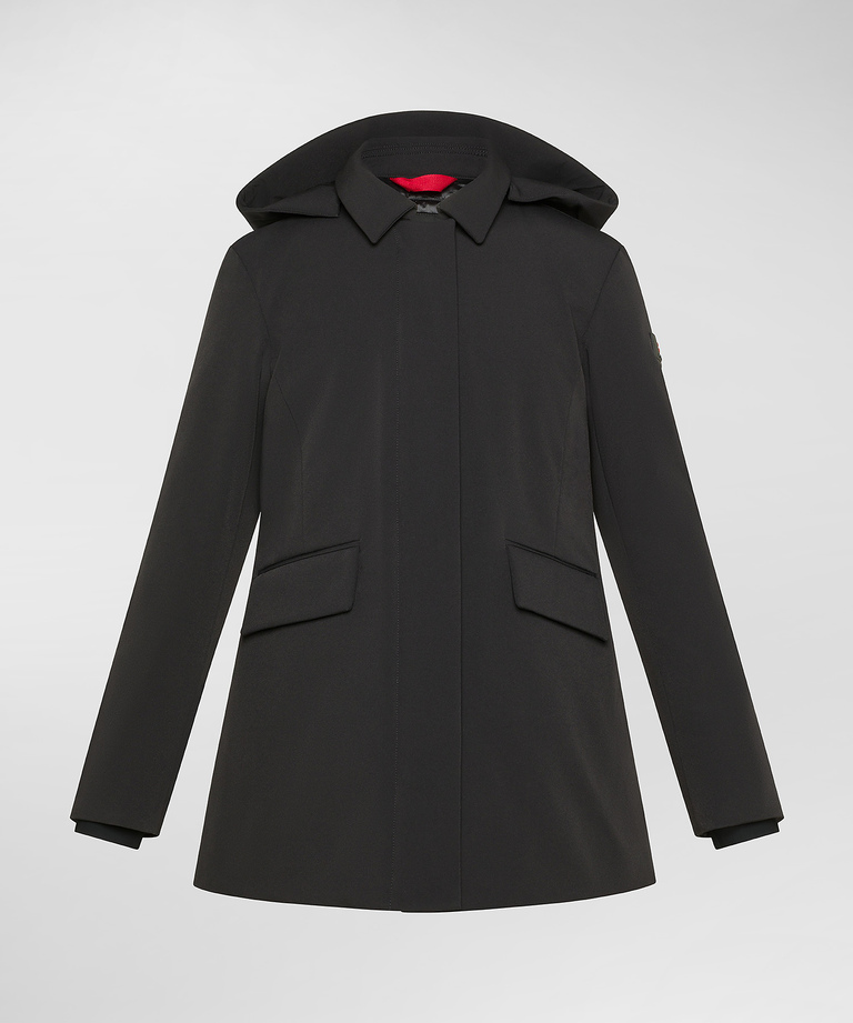 Smooth bi-stretch down jacket with collar - Girls & Teens | Peuterey