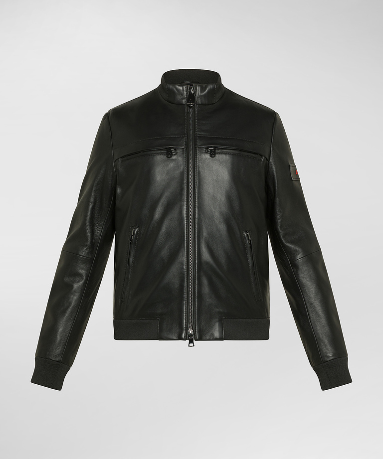 Padded leather biker jacket - Boys & Teens | Peuterey