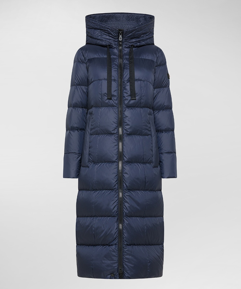 Long padded down jacket with recycled down - Parkas & Trench Coats | Peuterey