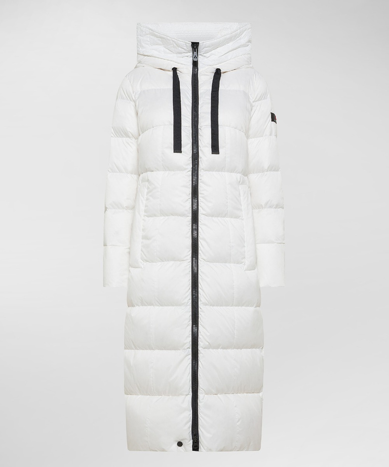 Long padded down jacket with recycled down - Eco-Friendly Clothing | Peuterey